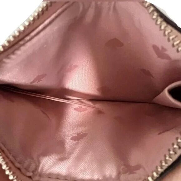 ♠️♠️ Kate Spade Cameron Paper Rose Floral Card Holder Keychain - Picture 5 of 7